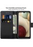 Samsung Galaxy A10 (2019) Vegan PU Leather Flip Book Style Wallet Case Cover